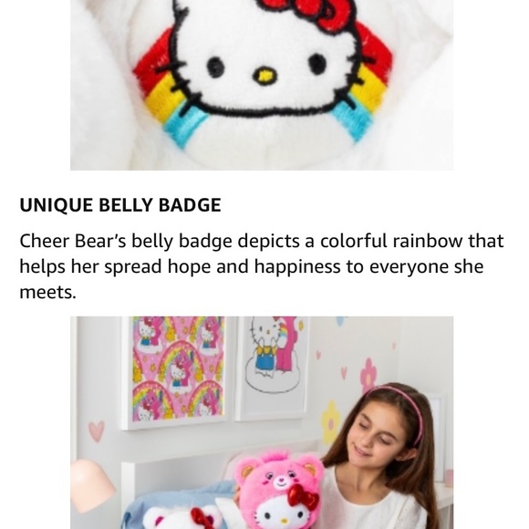 Hello kitty Care Bear Set of (2) Plush - Picture 5 of 9